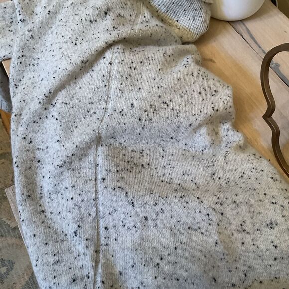 Splendid Sweater Women's S Gray Marled Cowl Neck Hi Lo Cashmere - Picture 9 of 11